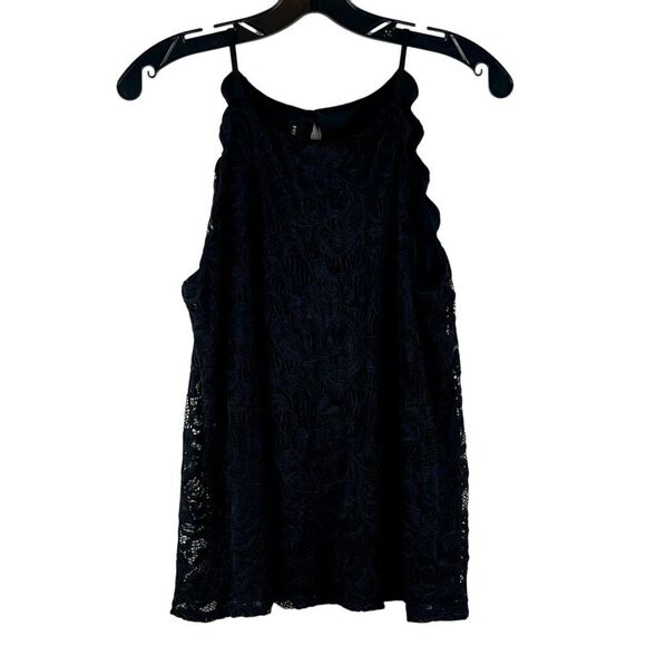 Fortune + Ivy Chita Lace Scalloped Sleeveless Blouse M - Picture 1 of 10